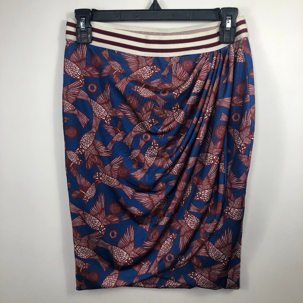 ZARA Americana Bird Stretchy Bodycon Skirt Medium